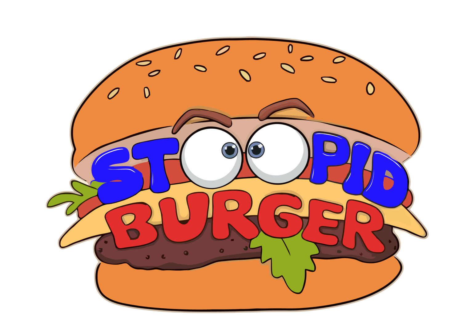 main burger. vector ai 1 Stoopid Burger