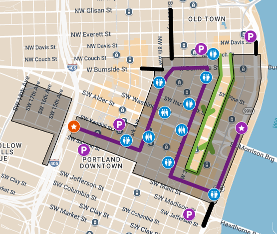 Interactive Google Map of Street Closures